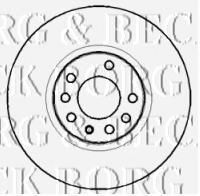 Тормозной диск BORG & BECK BBD4395