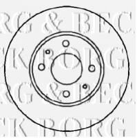 Тормозной диск BORG & BECK BBD5005