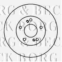Тормозной диск BORG & BECK BBD5015