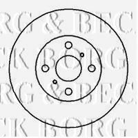Тормозной диск BORG & BECK BBD5104