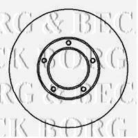 Тормозной диск BORG & BECK BBD5105