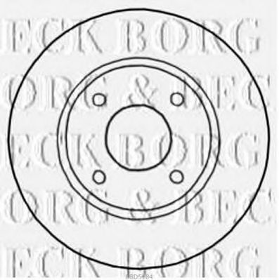 Тормозной диск BORG & BECK BBD5184