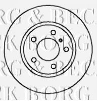Тормозной диск BORG & BECK BBD5709S