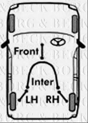 Трос, стояночная тормозная система UNIPART FKB2316