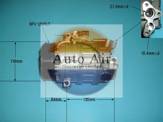 Компрессор, кондиционер AUTO AIR GLOUCESTER 14-9732