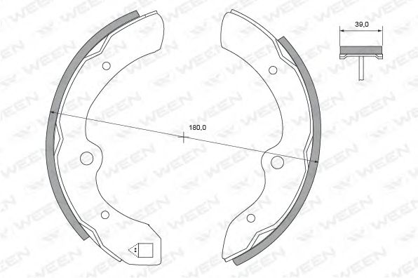 Комплект тормозных колодок QH Benelux 1303