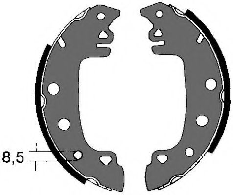 Комплект тормозных колодок VEMA 84077