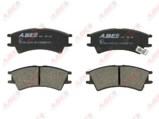 Комплект тормозных колодок, дисковый тормоз ABE C10525ABE