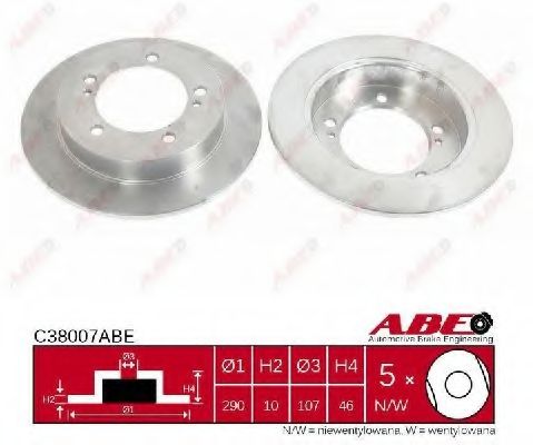 Тормозной диск ABE C38007ABE
