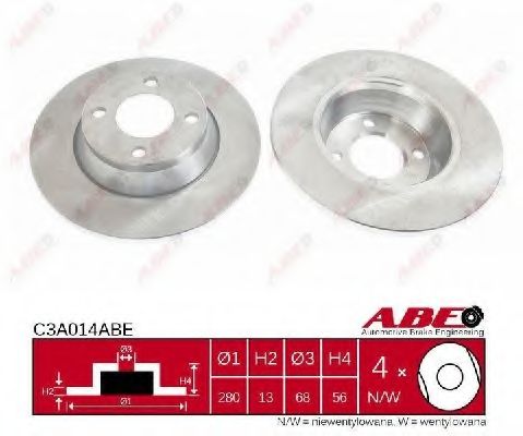 Тормозной диск ABE C3A014ABE