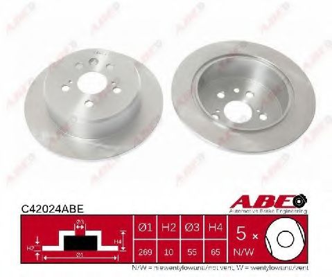 Тормозной диск ABE C42024ABE