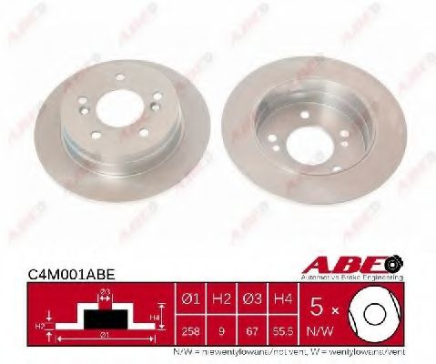 Тормозной диск ABE C4M001ABE