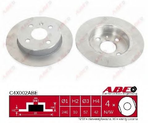 Тормозной диск ABE C4X002ABE