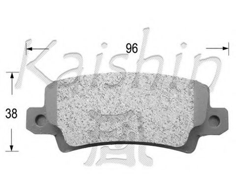 Комплект тормозных колодок, дисковый тормоз KAISHIN FK2227