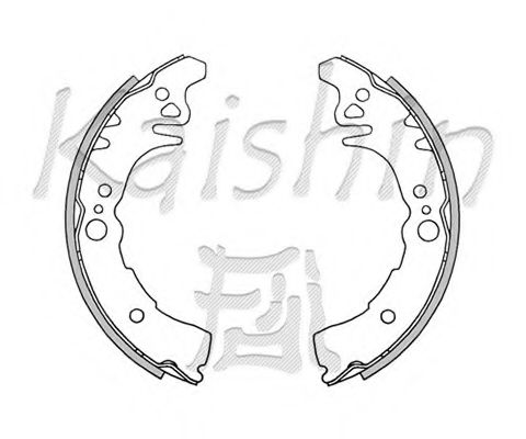 Комплект тормозных колодок KAISHIN K0037