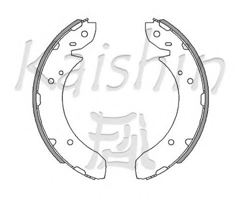 Комплект тормозных колодок KAISHIN K7928