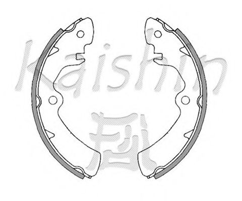 Комплект тормозных колодок KAISHIN K9910