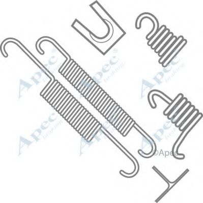 Комплектующие, тормозная колодка APEC braking KIT612