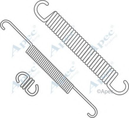 Комплектующие, тормозная колодка APEC braking KIT629