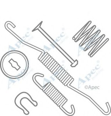 Комплектующие, тормозная колодка APEC braking KIT642