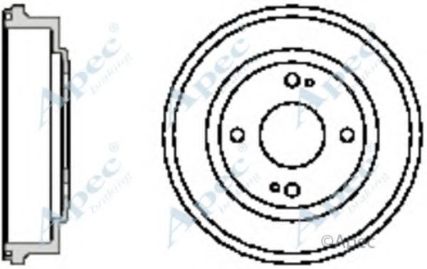 Тормозной барабан APEC braking DRM9128