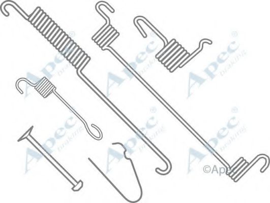 Комплектующие, тормозная колодка APEC braking KIT761