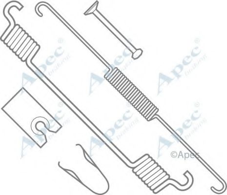 Комплектующие, тормозная колодка APEC braking KIT805