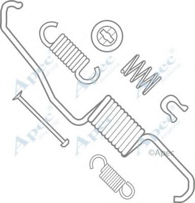 Комплектующие, тормозная колодка APEC braking KIT979