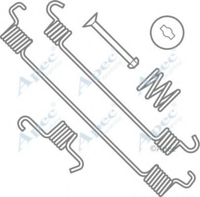 Комплектующие, тормозная колодка APEC braking KIT992