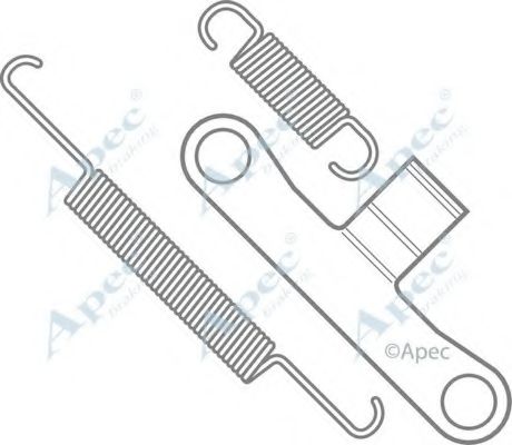 Комплектующие, тормозная колодка APEC braking KIT727