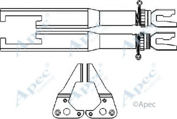 Система тяг и рычагов, тормозная система APEC braking ADB3020