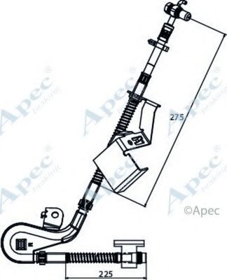 Тормозной шланг APEC braking HOS3939