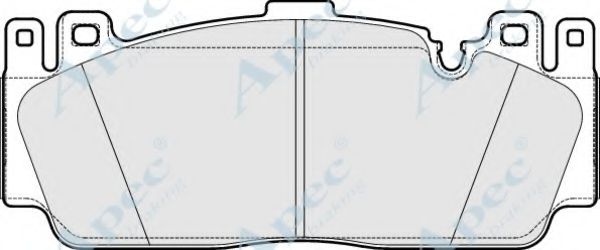 Комплект тормозных колодок, дисковый тормоз APEC braking PAD1952