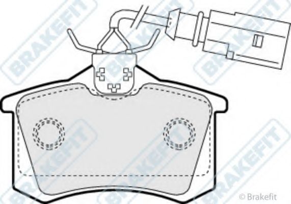 Комплект тормозных колодок, дисковый тормоз APEC braking PD3006