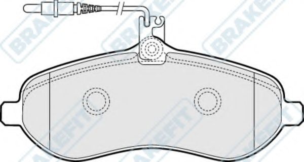 Комплект тормозных колодок, дисковый тормоз APEC braking PD3097