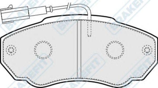 Комплект тормозных колодок, дисковый тормоз APEC braking PD3119