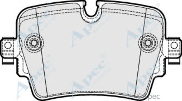 Комплект тормозных колодок, дисковый тормоз APEC braking PAD2046