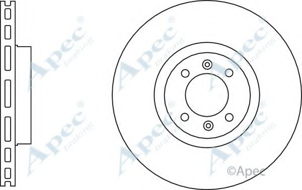 Тормозной диск APEC braking DSK3133