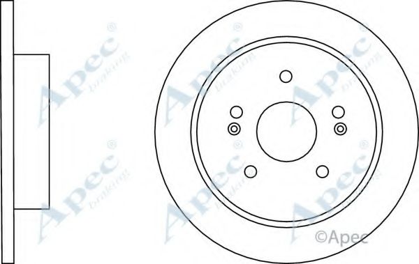 Тормозной диск APEC braking DSK3144