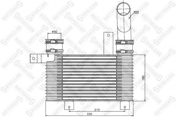 Интеркулер STELLOX 10-40035-SX