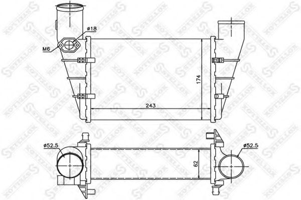 Интеркулер STELLOX 10-40081-SX