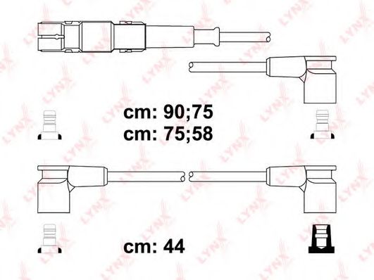 Комплект проводов зажигания LYNXauto SPC5306