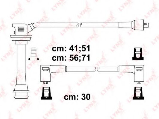 Комплект проводов зажигания LYNXauto SPC7512