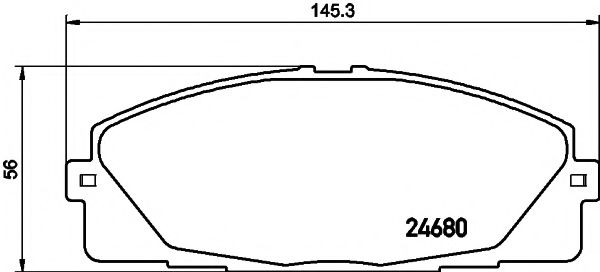 Комплект тормозных колодок, дисковый тормоз HELLA PAGID 8DB 355 015-831