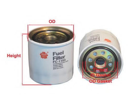 Топливный фильтр SAKURA  Automotive FC-1103