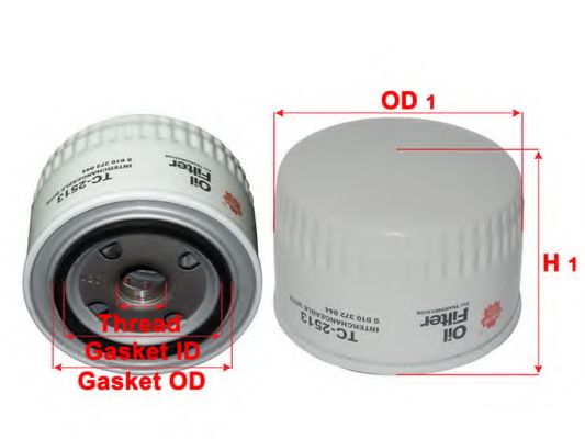 Гидрофильтр, автоматическая коробка передач SAKURA  Automotive TC2513