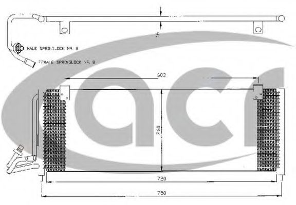 Конденсатор, кондиционер ACR 300466
