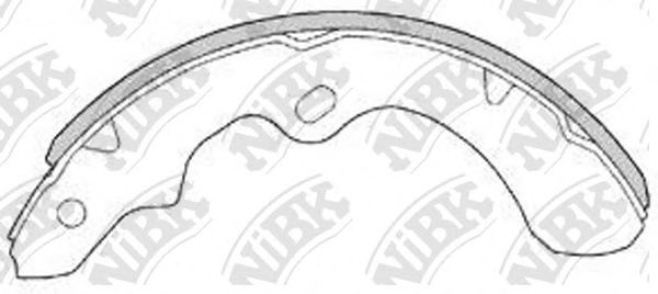 Комплект тормозных колодок NiBK FN1161