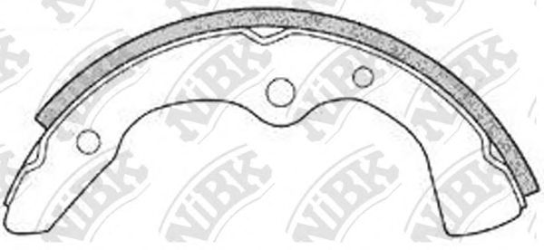 Комплект тормозных колодок NiBK FN3327