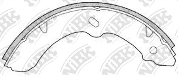 Комплект тормозных колодок NiBK FN4460